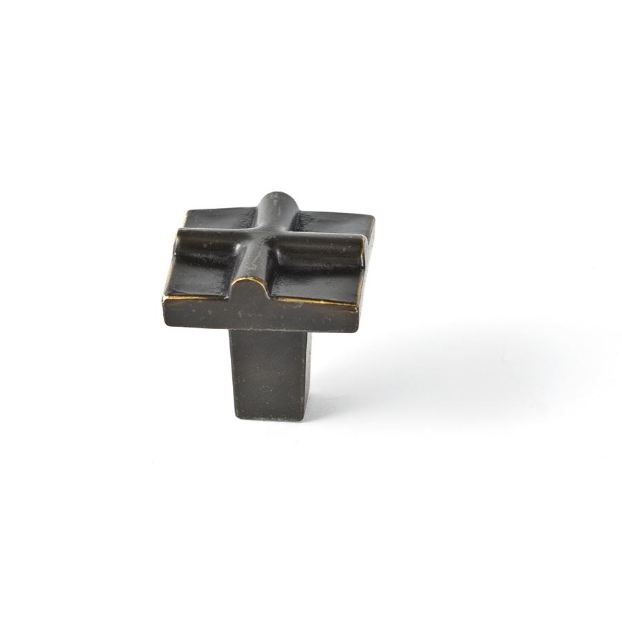 DuVerre DVRIO02-ORB Rio Small Cross Knob 1 Inch - Oil Rubbed Bronze